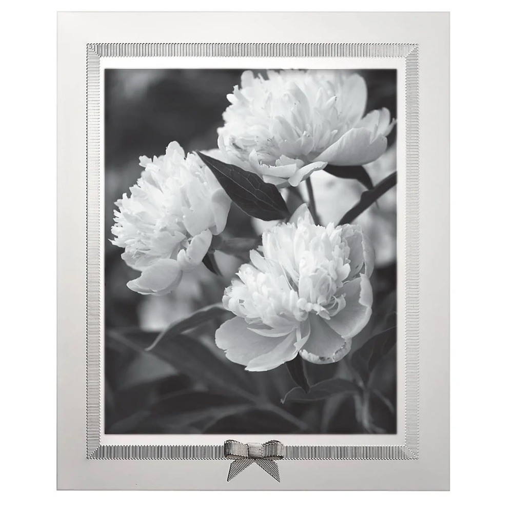 kate spade Silver Photo Frame with Bow Accent